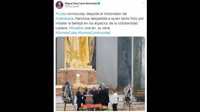 Hermosa despedida a quien tanto hizo por instalar la belleza