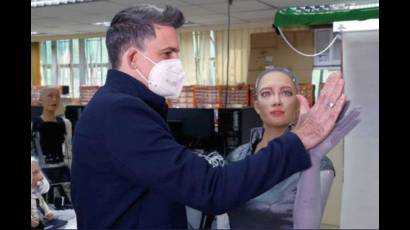 El robot Sofía en acción