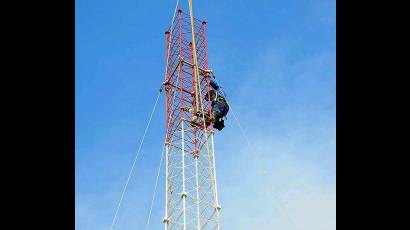 Instalación de nuevas radiobases de Etecsa en Isla de la Juventud