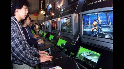 La Xbox durante una demostración de la consola en Japón.