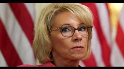 Secretaria de Educación del gabinete de Donald Trump, Betsy DeVos