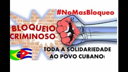 Brasil en solidaridad con Cuba