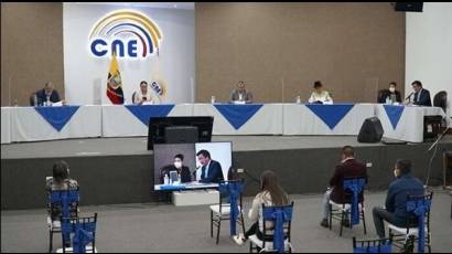 El pleno del Consejo Nacional Electoral