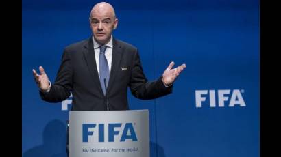 El presidente de la FIFA, Gianni Infantino