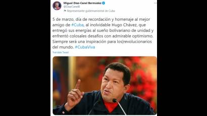 Cuenta oficial en Twitter del Presidente de Cuba