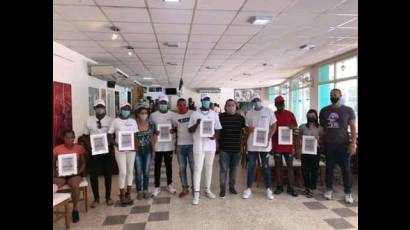 Entrega de la condición Jóvenes por la Vida al proyecto Golpe a Golpe.