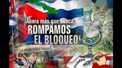 Solidaridad con Cuba en contra del Bloqueo