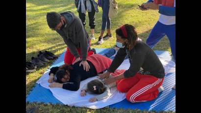 Masajes en intervenciones comunitarias