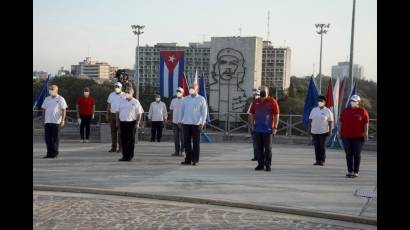 Ceremonia de conmemoración por el Primero de Mayo