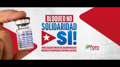 Campaña Bloqueo no, solidaridad sí – Nuestra América de por vida