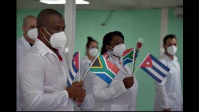 Brigada médica cubana en Sudáfrica