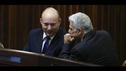 Naftali Bennett  y Yair Lapid