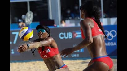 Dupla cubana de voleibol de playa