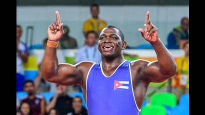 El luchador cubano Mijaín López