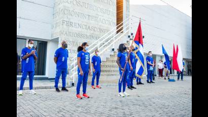 Abanderamiento de representantes cubanos al Campeonato Mundial de Atletismo para Sordos