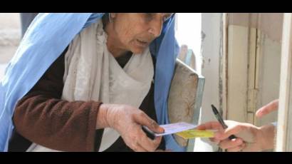 Asistencia alimentaria en Kabul