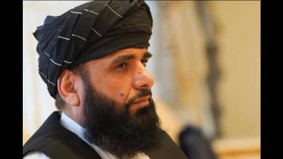 El portavoz de los talibanes  Suhail Shaheen