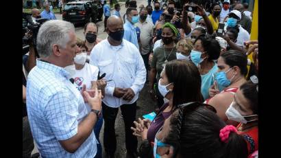 Miguel Díaz-Canel en La Timba