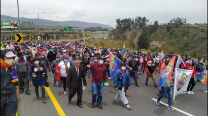 Protestas en Ecuador