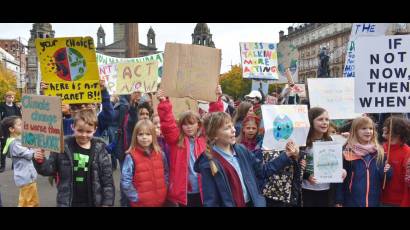 Los jóvenes toman la COP26 y Glasgow para exigir acciones contra el cambio climático