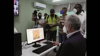 Inauguración del aula especializada del ajedrez