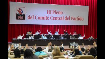 3er. Pleno del Comité Central del Partido
