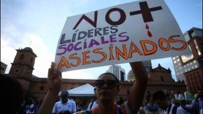 Noventa y dos masacres y 168 líderes sociales asesinados en Colombia