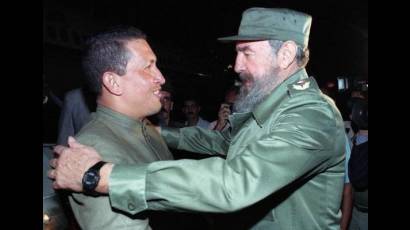 Chávez y Fidel