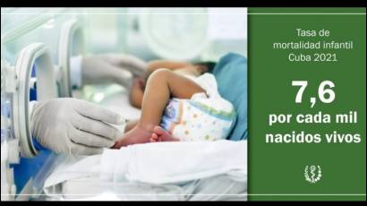Tasa de mortalidad infantil en Cuba