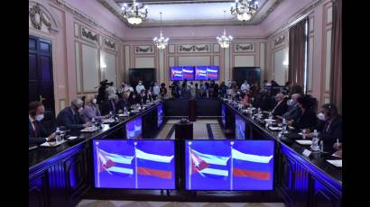 Sostienen conversaciones oficiales Presidente de la Asamblea Nacional de Cuba y el Presidente de la Duma Estatal de Rusia
