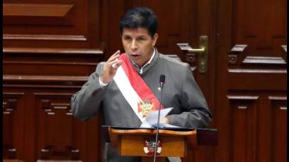 El presidente de Perú, Pedro Castillo