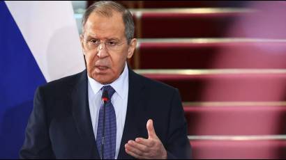 El canciller ruso, Serguéi Lavrov