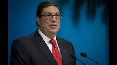El canciller cubano, Bruno Rodríguez Parrilla