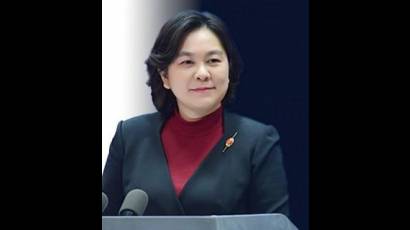 Portavoz del Ministerio de Asuntos Exteriores de China, Hua Chunying