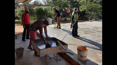 Acciones constructivas en una escuela primaria