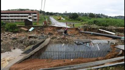 Inundaciones en Sudáfrica