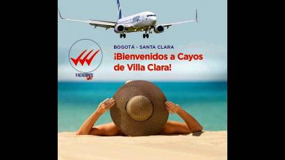 Arriba a Cuba vuelo chárter de la aerolínea Wingo