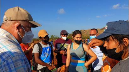 Visita de Jorge Luis Tapia Fonseca a la Isla de la Juventud