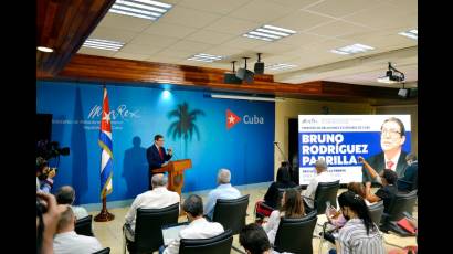 Conferencia del canciller Bruno Rodríguez