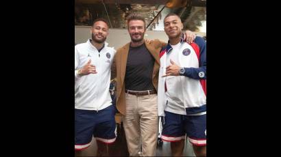 Neymar, David Beckham, y Mbappé