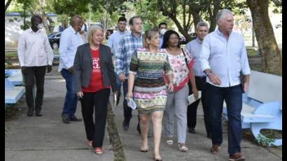 Visita de Miguel Díaz-Canel Bermúdez a la provincia de Matanzas