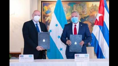 Firma de Memorando de Entendimiento entre Honduras y Cuba