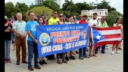 Boricuas solidarios con Cuba