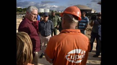 Visita de Díaz-Canel a Matanzas