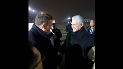 Reciben a Presidente cubano, Miguel Díaz-Canel Bermúdez, en Moscú
