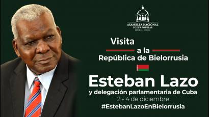 Visita de Esteban Lazo a Bielorrusia