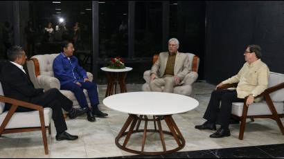 Los presidentes de Bolivia y Cuba sostuvieron un encuentro este martes en La Habana