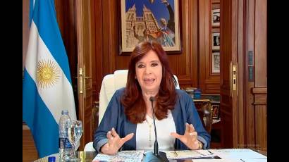 La vicepresidenta argentina Cristina Fernández de Kirchner