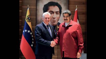 Miguel Díaz-Canel Bermúdez y Nicolás Maduro Moros