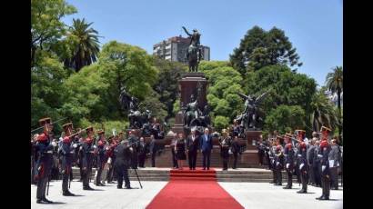 Presidente de Cuba, Miguel Díaz-Canel, de visita en Argentina